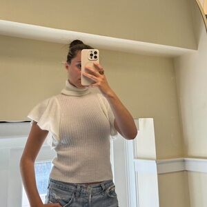 Elegant White Turtleneck Sweater